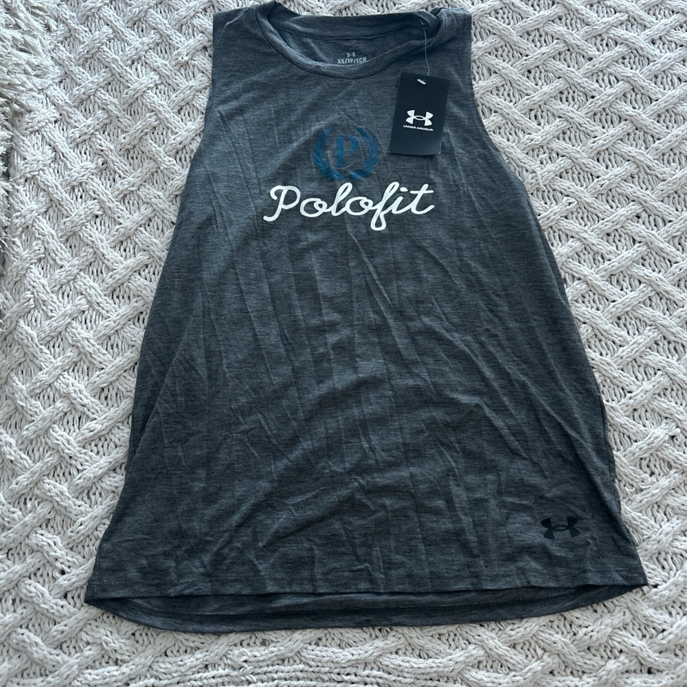 Under Armour Charcoal Sleeveless Top